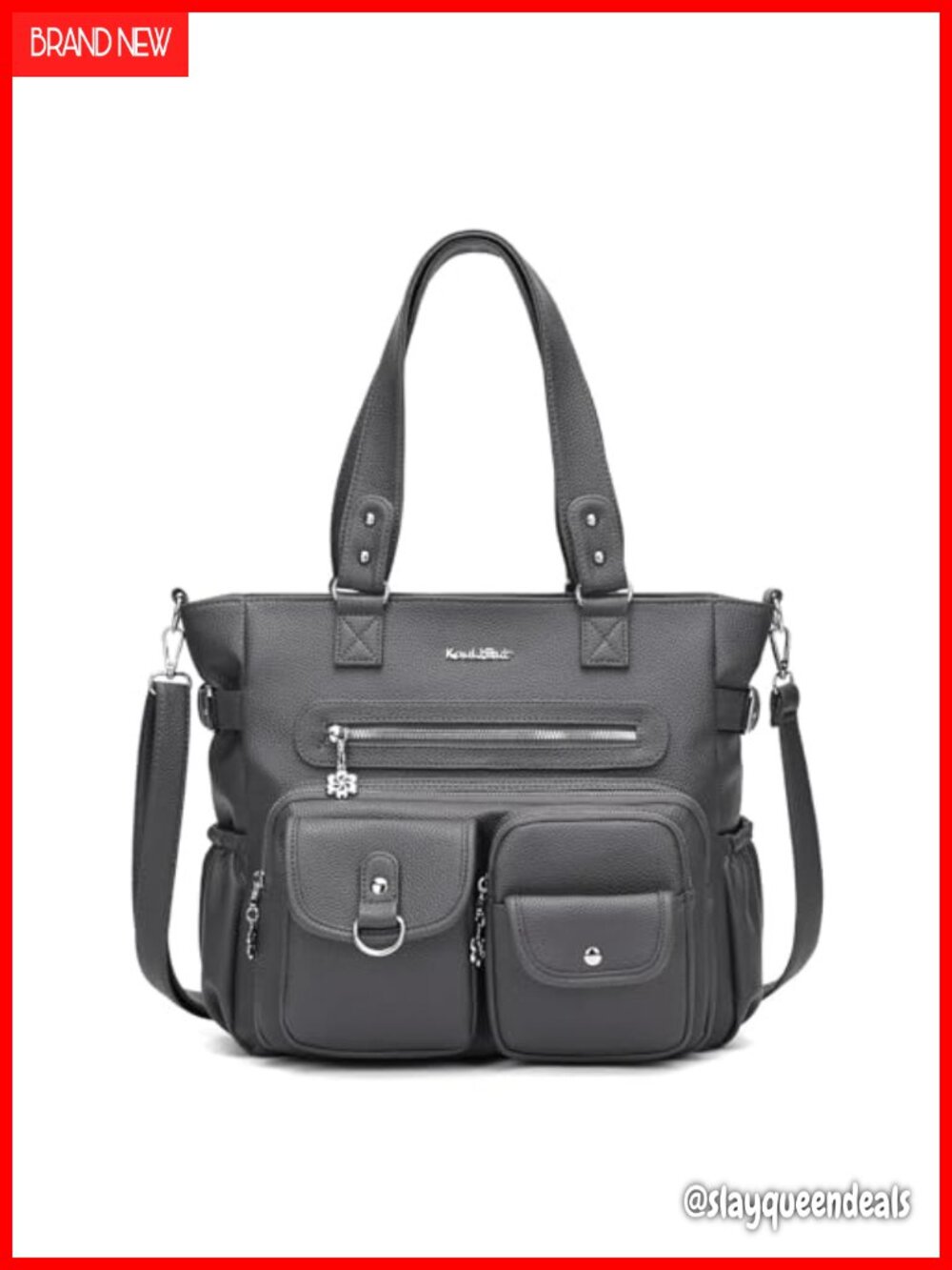 Large Vegan Leather Hobo Tote Bag Crossbody Shoulder Handbag with Adjustable